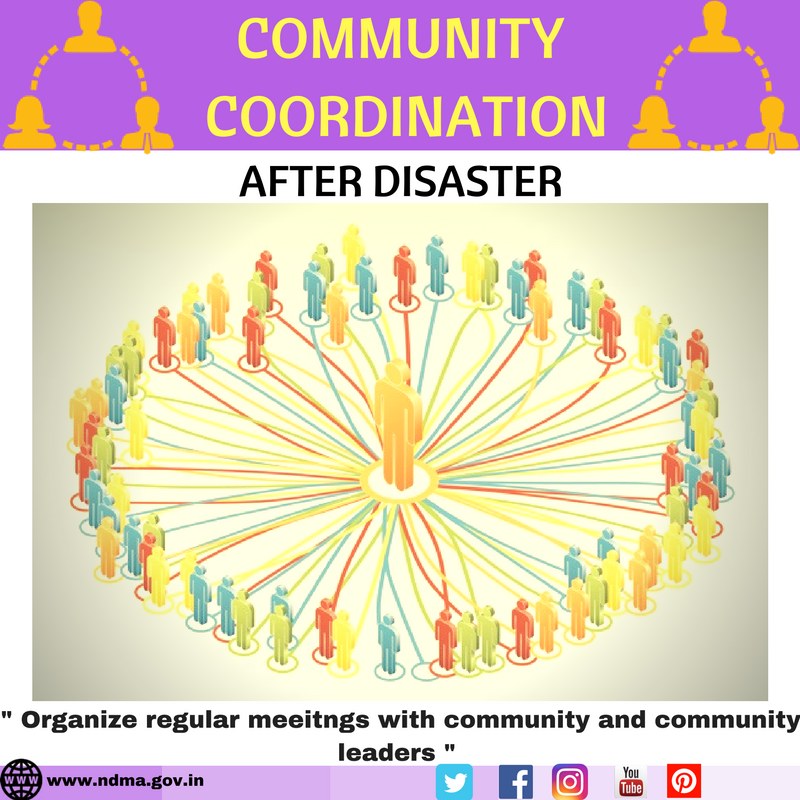Organise regular meetings with community and community leaders